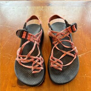 Chaco Women's Sandals in Black and Red